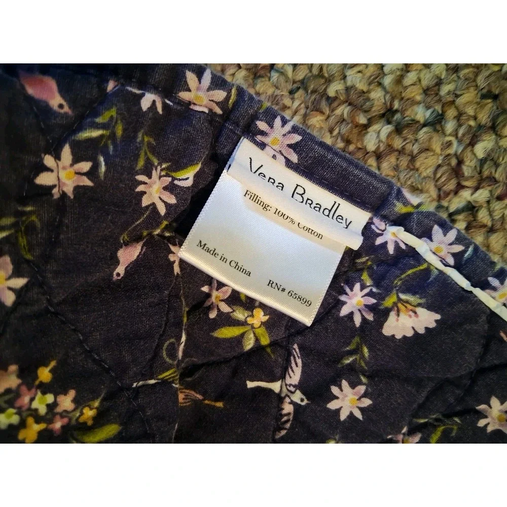 French Purple Paisley Quilt 86X90 Reversible Cotton Lightweight Cottagecore